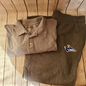 Mens Combo Sweatpants and Polo Shirt Lot Under Armour Foundry Lopers Size 3XL